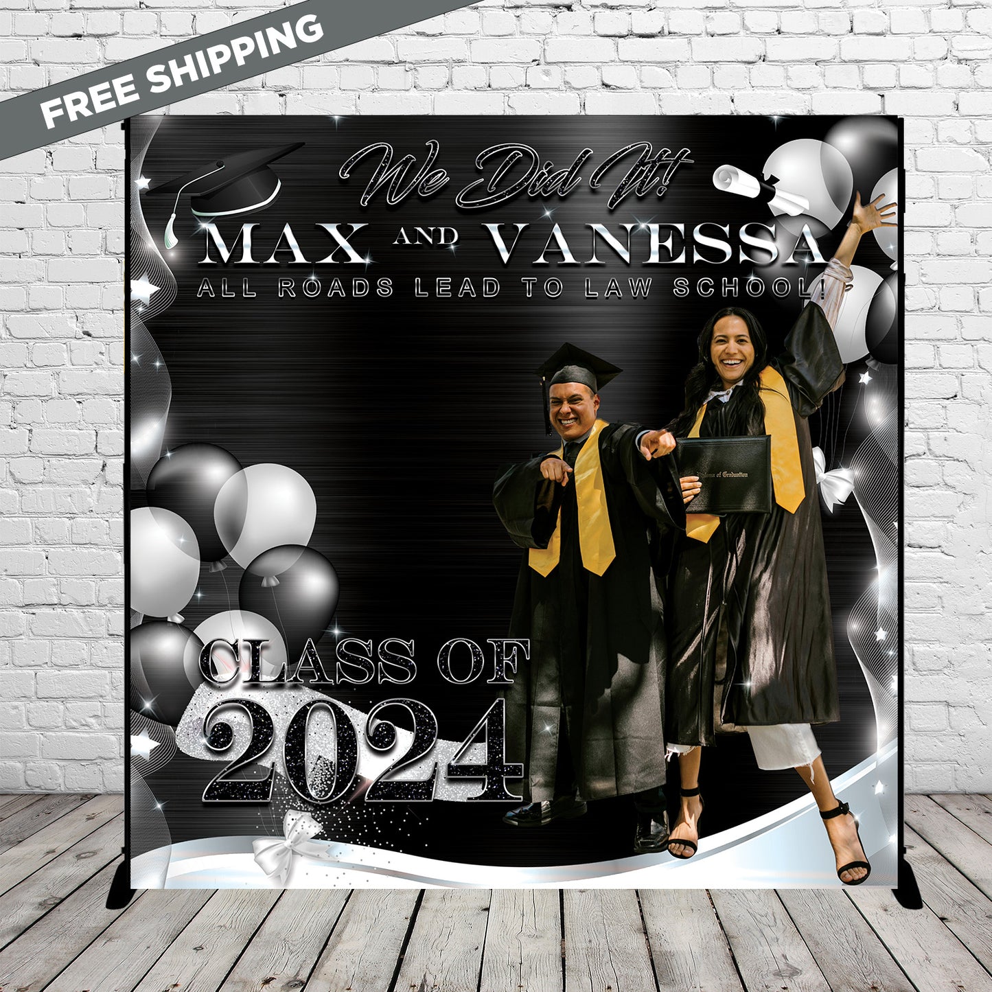 Graduation Banner, Class of 2024 Backdrop, Graduation backdrop