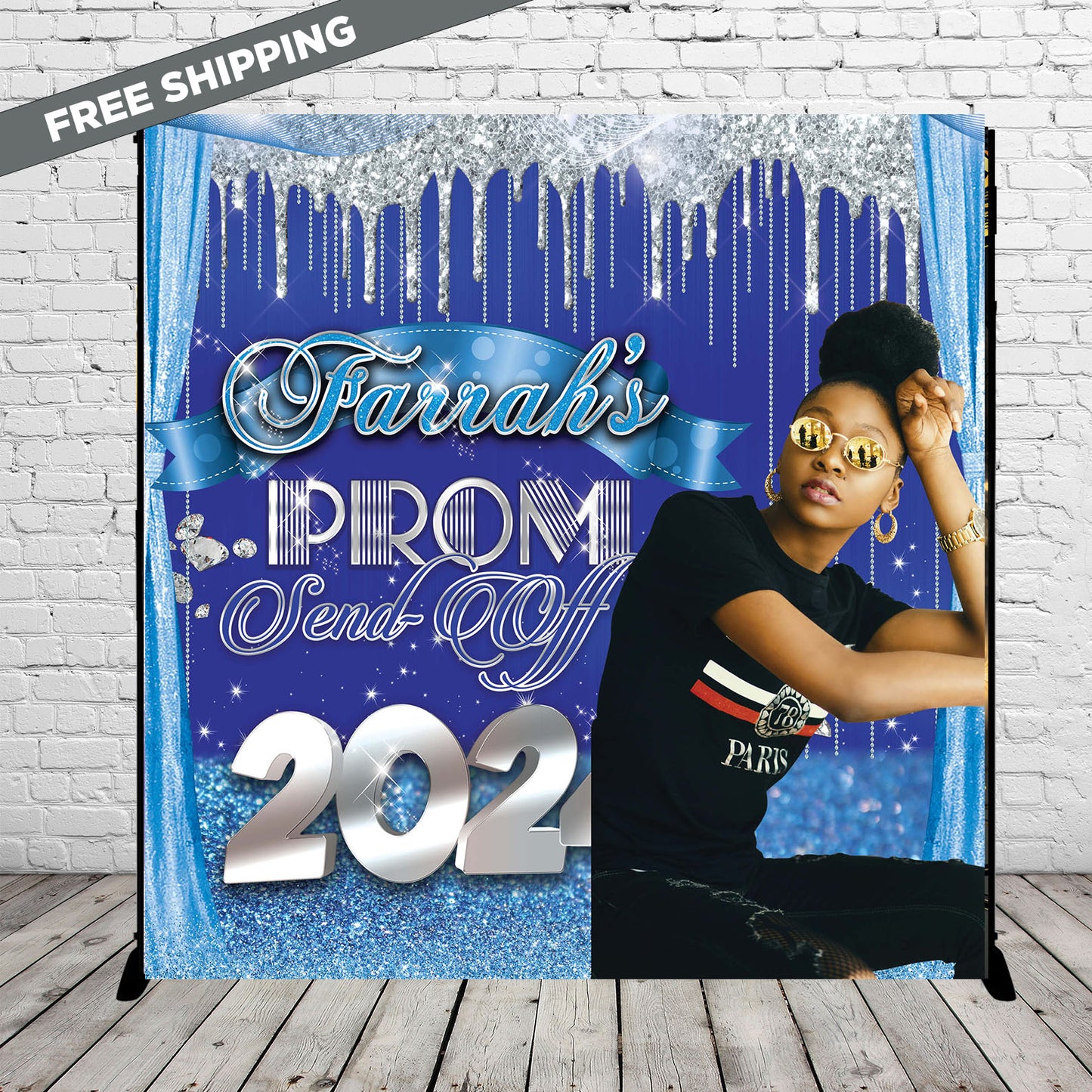 Prom Step and Repeat Backdrop, Prom Send Off Backdrop