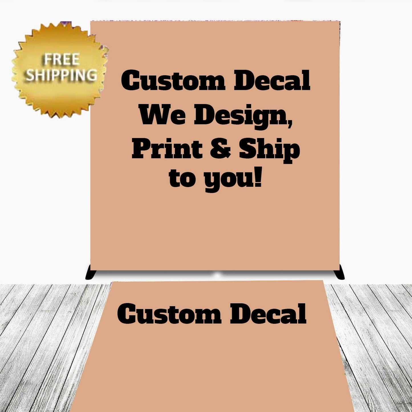Custom Floor Decal sticker, Removable sticker, Custom decal, Floor Sticker, Birthday backdrop, Birthday floor sticker,Custom decal sticker