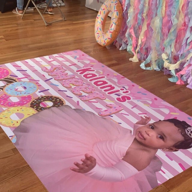 Removable sticker, Removable decal, Floor Sticker, Birthday Floor Decal sticker, Birthday backdrop, Bridal shower decal, wedding decal