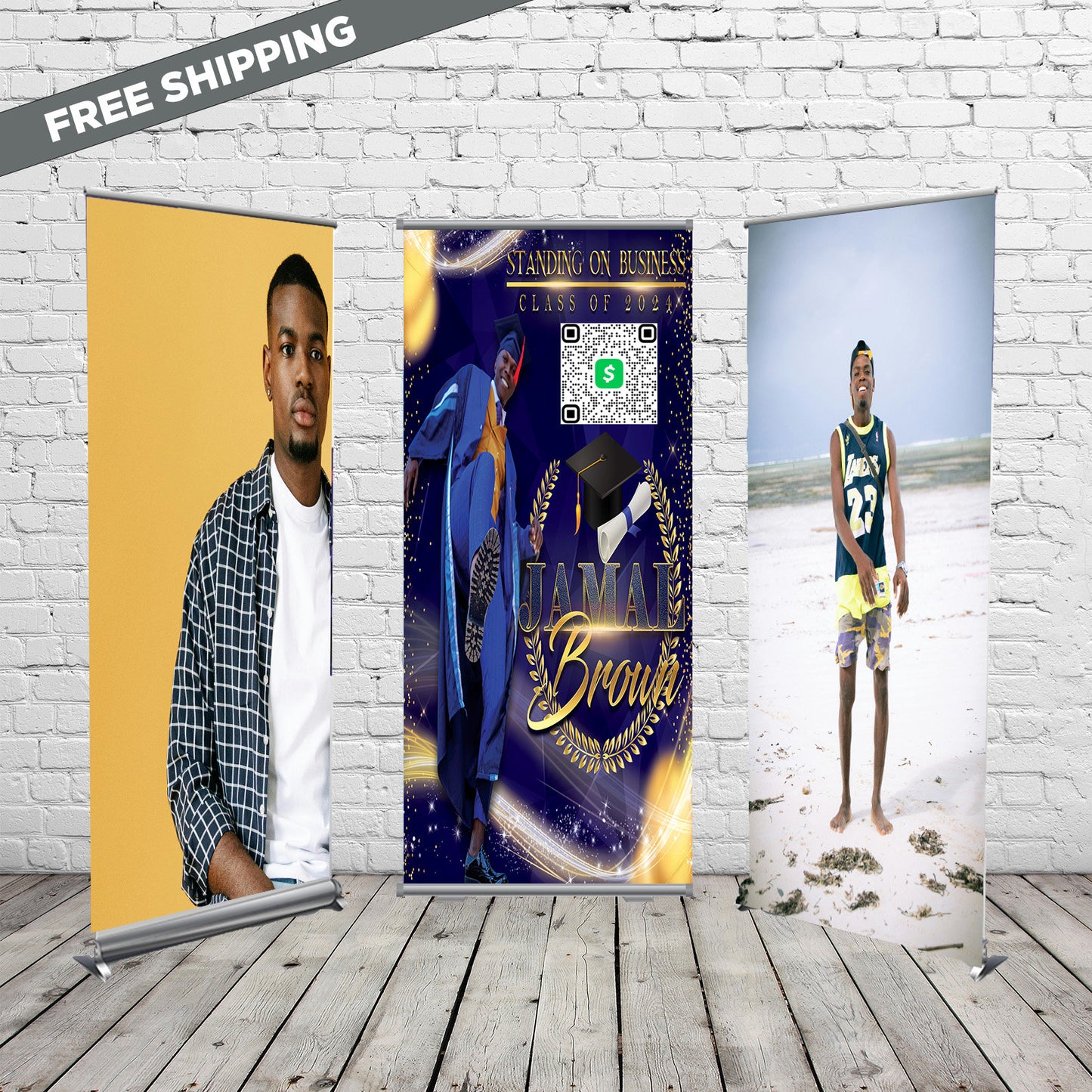 Graduation Step and Repeat, Retractable banner, Pop Up banner,3 Retractable Banner, Graduation banner,Graduation backdrop, Graduation Bundle