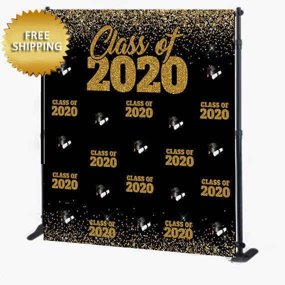 Graduation Custom Step and Repeat Backdrop