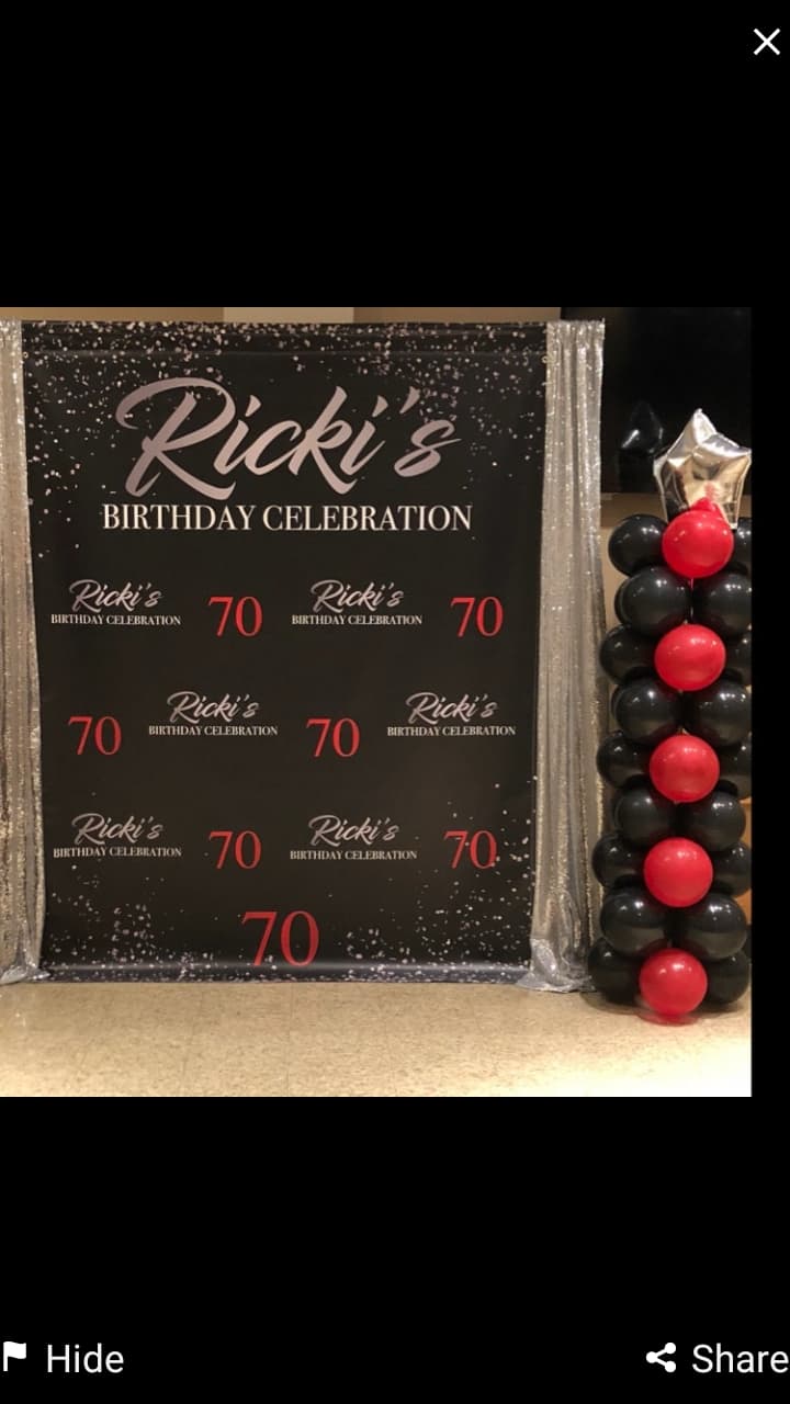 40th-Birthday-Pink-and-Black-Custom-Step-and-Repeat-Backdrop