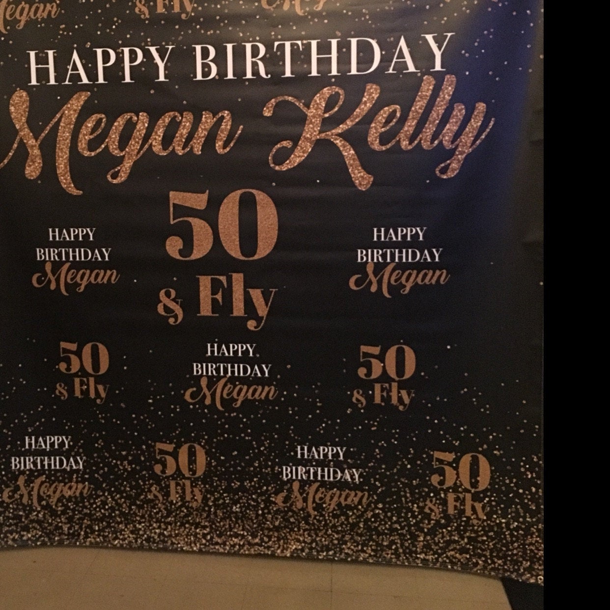 55 & Fly Birthday Custom Step and Repeat Backdrop