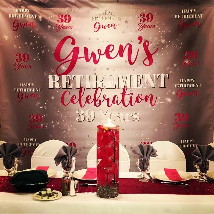 White and Bright 50th Birthday Custom Step and Repeat Banner