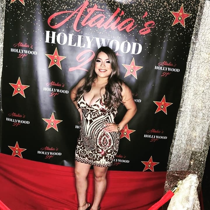 Hollywood red carpet birthday party step and repeat backdrop