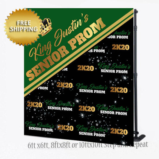 Prom Step and Repeat, King backdrop,  2K19 Prom Step and Repeat,Prom backdrop, Prom Tux backdrop, Photo Props, Printable, Wedding