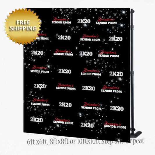 2020 Prom Custom Step and Repeat Banner