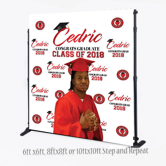 Class of 2018 backdrop, Graduation Step and Repeat, Birthday Step and Repeat, Photo Booth backdrop,Graduation Step and Repeat