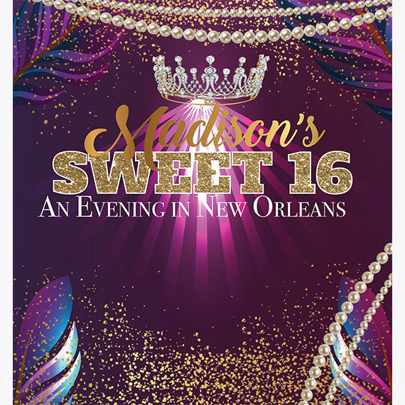 Masquerade step and repeat, Mardi Gras backdrop, Custom 8X8 Photo Booth backdrop, Birthday Step and Repeat, Sweet 16 Birthday, photo booth