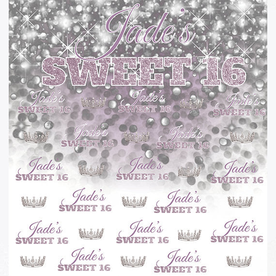 Step and Repeat backdrop, Step and Repeat, Sweet 16 Birthday photo booth, Prom Backdrop, Printable Backdrop,Sweet 16 Backdrop