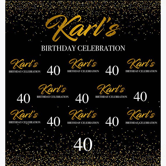 Step and repeat backdrop, 40th Birthday Step and Repeat, 40 and fabulous photo booth, 21st Birthday Backdrop,Printable Backdrop, photo props