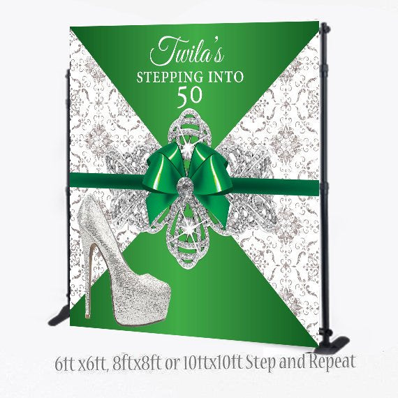 8X8 Photo Booth backdrop, Breakfast at Step and Repeat, Wedding Backdrop, photo booth, Birthday Backdrop,Heels Step and repeat, photo props