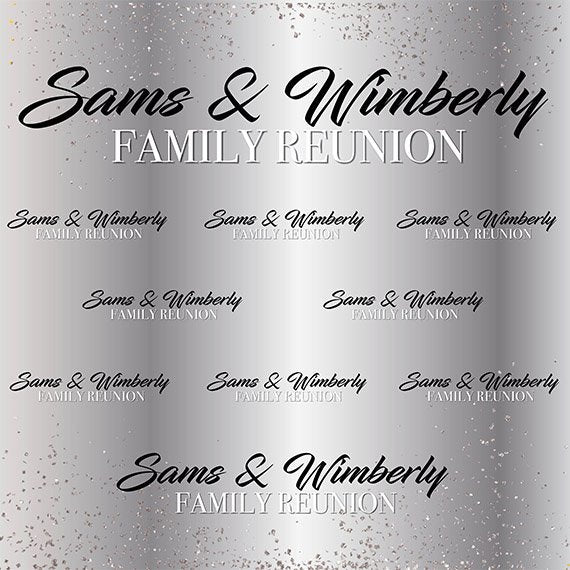 Family Reunion Backdrop, Family Reunion Step and Repeat, Family Reunion Photo Booth, Photo Props, Family Reunion Step, Silver backdrop