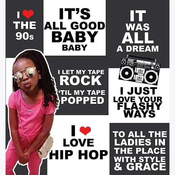 8X8 FEET Photo Booth, Hip Hop Backdrop, 90s photo booth, 90s Party, 90s Backdrop, 90s photo booth, Hip Hop Backdrop, 90s step and repeat
