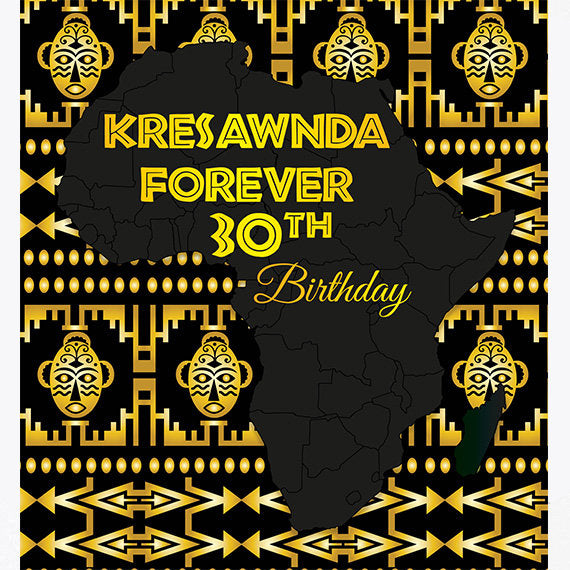 8X8 Photo Booth backdrop, Africa Step and Repeat, Wakanda Backdrop, Ethnic backdrop, Birthday photobooth, Wedding Backdrop, Forever Birthday