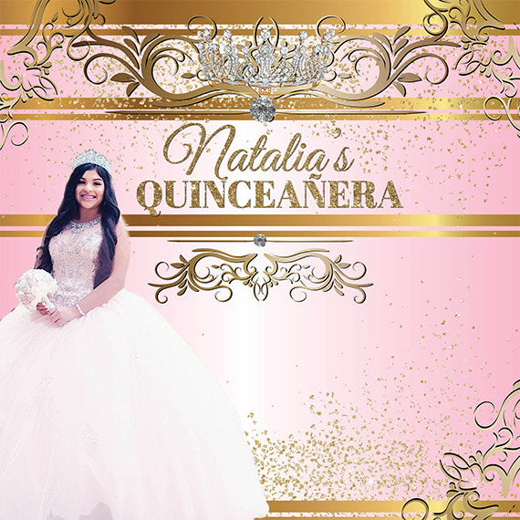 Quince Step and Repeat, Quinceanera Backdrop, quinceanera Step and Repeat, Sweet 16 Backdrop, Photo Props, 30th Birthday backdrop