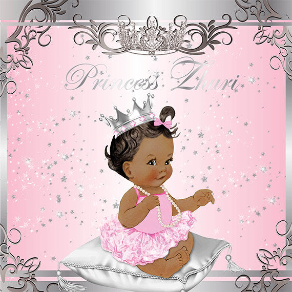 Baby Shower Backdrop, Princess Backdrop, 50th Backdrop,Royalty Back drop, Black Baby girl backdrop, Black Princess backdrop, Horse Carriage