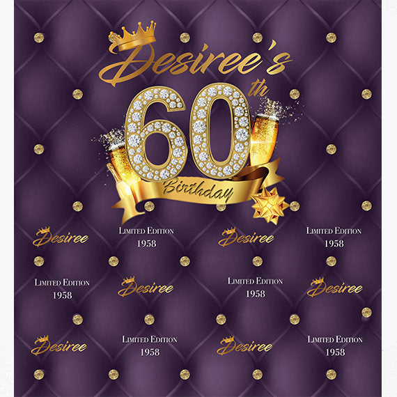 Tufted Backdrop, Birthday Backdrop, Photo Props, 50th Birthday Step and Repeat,Photo Booth Step and Repeat Backdrop, Royalty Backdrop