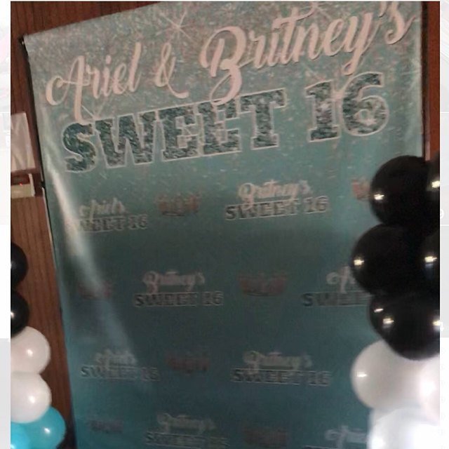 Sweet 16 Backdrop, Teal Backdrop, Turquoise backdrop, Red carpet Backdrop, Sweet 16 Backdrop,Royalty Back drop, Princess Backdrop