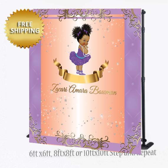 Princess Backdrop, 50th Backdrop,Royalty Back drop, Black Baby girl, Baby Shower Backdrop, Diamonds and pearls Step and Repeat, Photo Booth