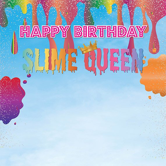 Sweet 16 Backdrop, Slime Backdrop, Paint Backdrop, Slime Step and Repeat, 5th birthday backdrop, Sweet 16 Backdrop,Slime banner