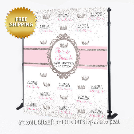 Sweet 16 Backdrop, Baby Shower backdrop, A little princess backdrop, Princess backdrop, Step and Repeat banner, Sweet 16 Backdrop