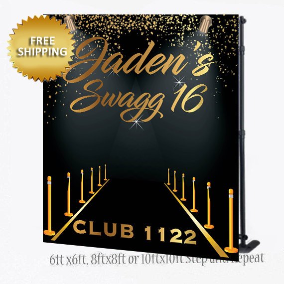 Hollywood Backdrop, 21st birthday backdrop, Sweet 16 Backdrop, Black carpet Backdrop, Sweet 16 Backdrop,Royalty Back drop, Princess Backdrop