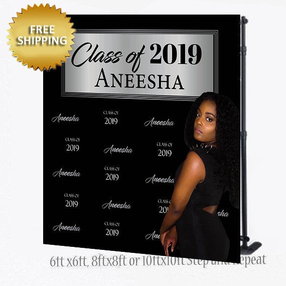 Graduation Step and Repeat, Class of 2019 backdrop, Birthday Step and Repeat, Photo Booth backdrop,Graduation Step and Repeat