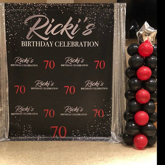 Step and repeat backdrop, 40th Birthday Step and Repeat, 40 and fabulous photo booth, 21st Birthday Backdrop,Printable Backdrop, photo props