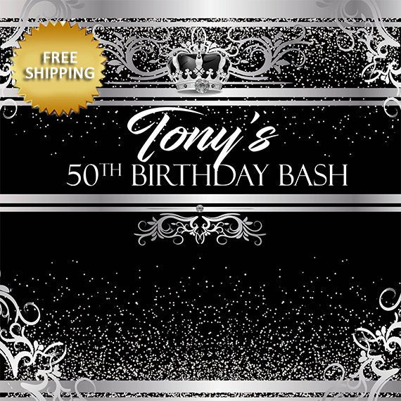 30th Birthday backdrop, Baby Shower Backdrop, 50th Backdrop, Royalty Photo Booth Step and Repeat, Royalty Back drop, King step and repeat
