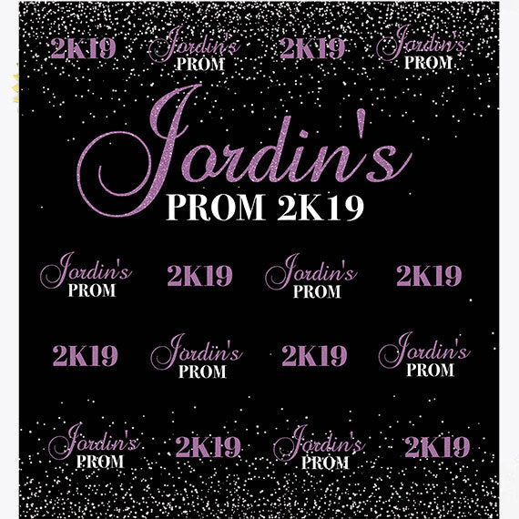 Prom Step and Repeat backdrop, 2K19 Prom Step and Repeat, Purple Prom backdrop, Prom 2019 backdrop, prom 2019 repeat, Prom backdrop