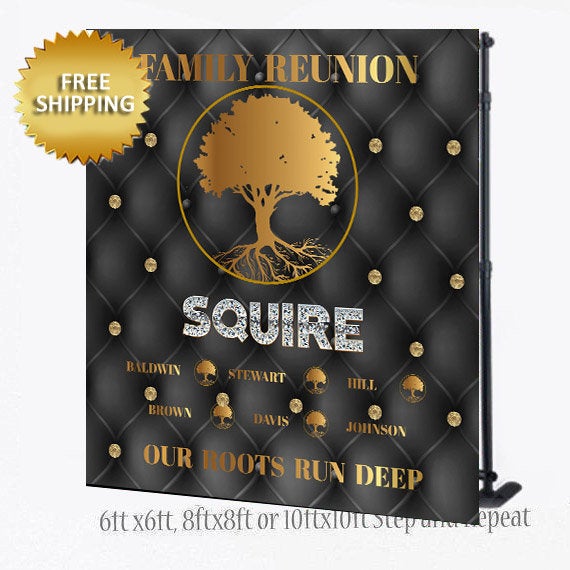 Family Reunion Backdrop, Family Reunion Step and Repeat, Family Reunion Photo Booth, Photo Props, Family Reunion Step, Tufted Backdrop