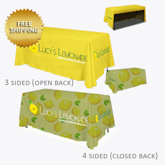 Full color print table cloth, Custom Expo Table cloth, Table cloth trade shows, Tablecloth Craft Show, Custom Table Covers, Runner for table