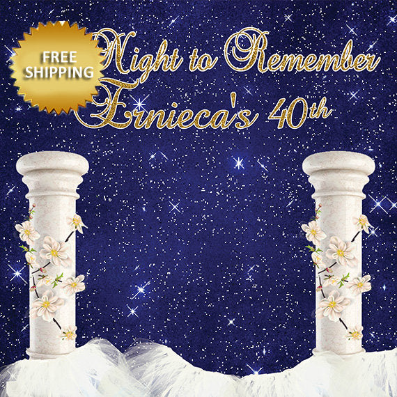 90s Step and Repeat, 90s prom step and repeat, Old school prom step and repeat, 50th birthday backdrop, 40 and fabulous, Birthday backdrop