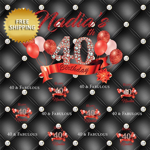 40th Birthday Step and Repeat, Tufted Backdrop, Birthday Backdrop, Prom 2019,Step and Repeat Backdrop, 50th Birthday backdrop, Birthday