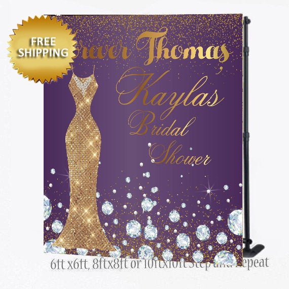 Bridal Shower backdrop, 50th Birthday Step and Repeat, 40th Birthday Backdrop,Bridal Shower Step and Repeat Backdrop, Sparkle backdrop