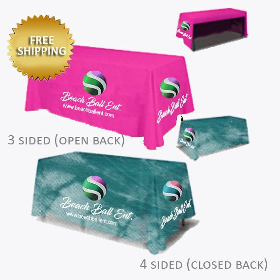 Custom table cloths, Custom Table cloths, Event table cloth, Table cloth, 4 sided table cloths, table cloth for expos,Trade show table cloth
