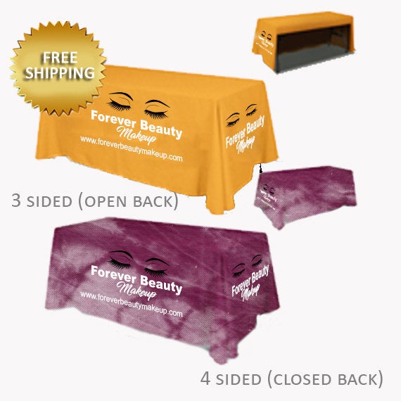 Custom table cloth for expos, Table Runner, Custom table clothTable cloth for trade shows, Expos Table cloth, Custom Table runner,
