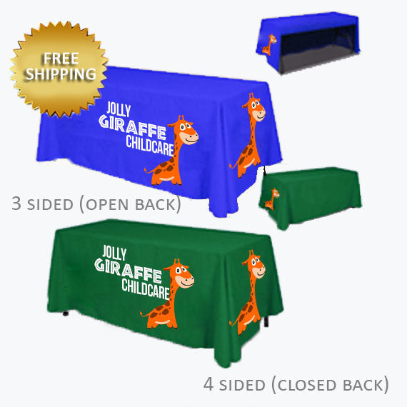 Custom table cover, School table cloth, Business table cloth for expos, Table Runner, gauze tale runner, table linens, custom length