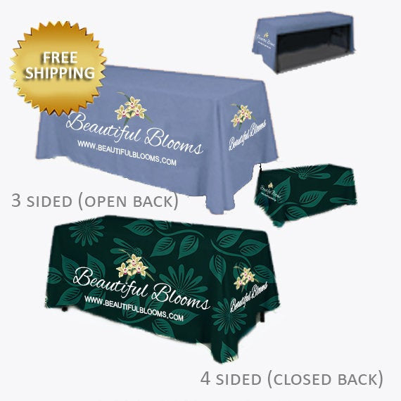 Full Color Custom Table Covers, Expo Table cloth, Table cloth for trade shows,Runner for table, Tablecloth Craft Show, Wedding Banquet Cloth