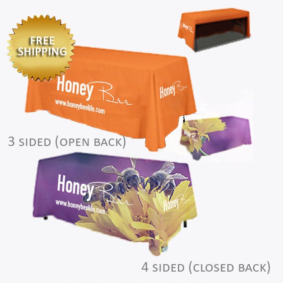 Custom Expo Table cloth, Custom table cloth, Runner for table, Full Color Table Runner with Your Logo, Trade show table runner custom logo