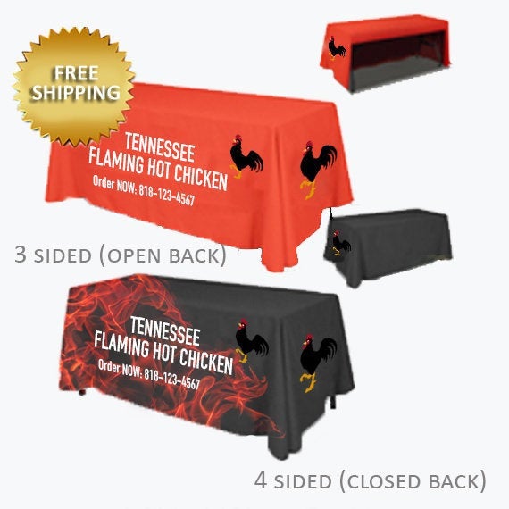 Trade show table runner custom logo, Custom Expo Table cloth, Custom table cloth, Runner for table, Full Color Table Runner with Your Logo,