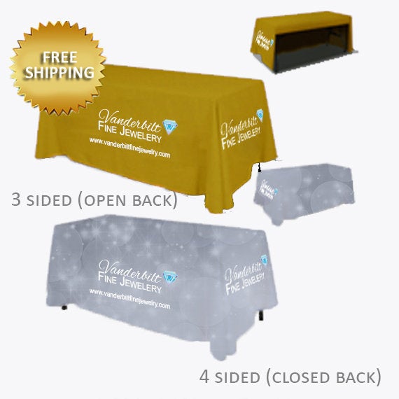 Full color custom table cloth, Custom Expo Table cloth, Custom table cloth, Event table runner, Trade show table runner, Custom cloth
