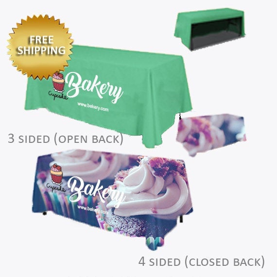Table Custom Cloth with Logo, Color Street Tablecloth, Table Cover, Personalized with your Company Logo, Personalized logo table cloth
