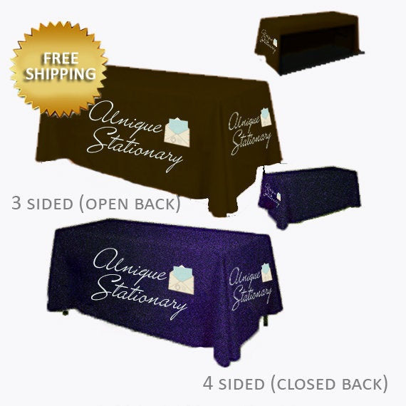 Business Table cloth, Custom table cloth for expos, Company Logo Table Cloth, table runner, College Table Custom Cloth with Logo, Custom