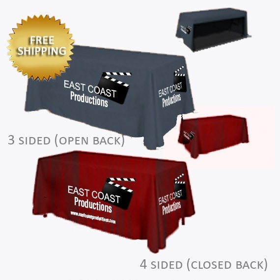 Company Logo Table Cloth, table runner, Table Custom Cloth with Logo, Custom, Business Table cloth for expos, Custom table cloth for expos