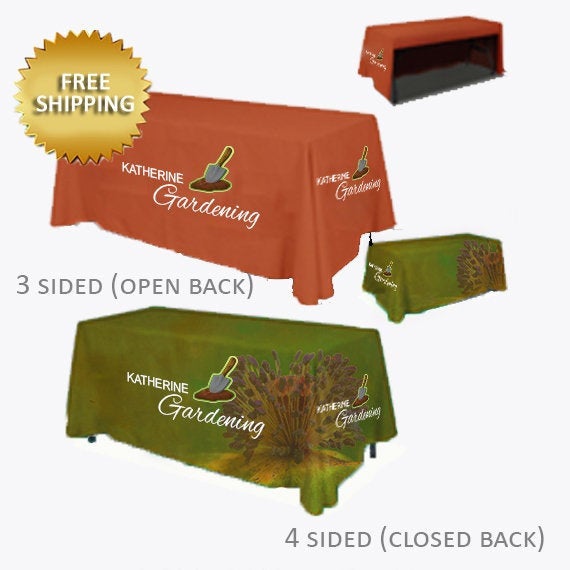 Logo Table Cloth, event table cloths, Custom Table Runner, Trade show table cloths, Step and repeat backdrop, Business table cloth for expos