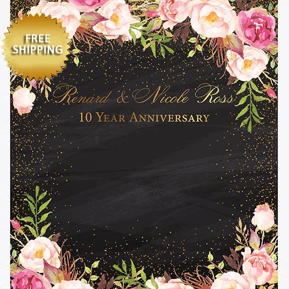 Wedding banner, Wedding backdrop, Wedding Step and Repeat, Photo Props, Printable, Prom backdrop, Wedding photo booth,  Rustic backdrop