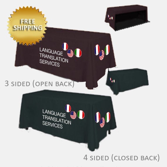 Business table cover, Custom Table Cloth,Trade show table cloths, custom table throw, Trade show expos,Table decor, table cloth,custom table